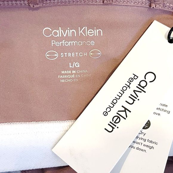 Calvin Klein Basic Performance Stretch Strappy Sports Bra - Size Large - Picture 5 of 5